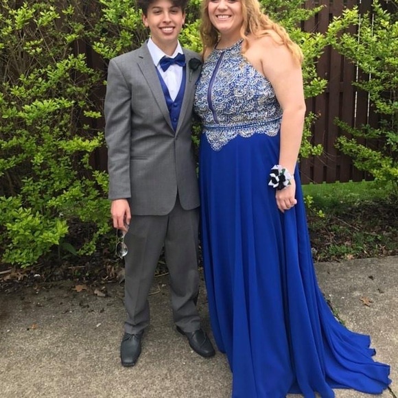 Royal Blue Prom Dress - Picture 5 of 5